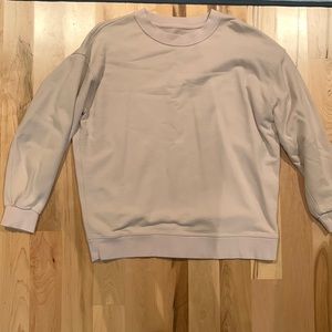 Lululemon All Yours Crew Sweatshirt in pale pink.